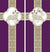 Ad Crucem Agnus Dei Banner Set in Violet