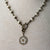 Jennifer’s Swarovski Glass Pearl and Antiqued Brass Luther’s Rose Necklace