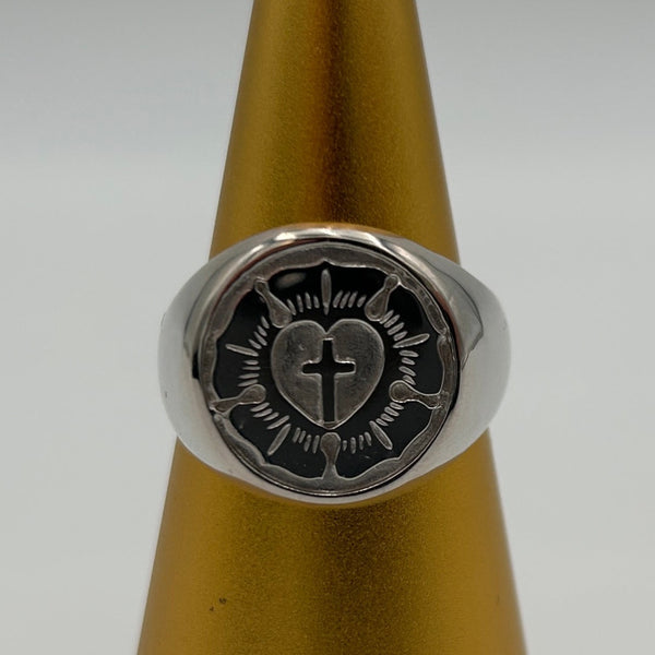 St. Thomas Luther Seal Signet Ring - Ad Crucem