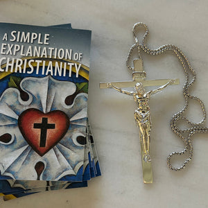 St. Thomas Sterling Silver Pectoral Crucifix