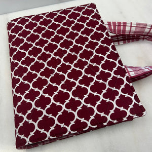 Tori's Maroon Quatrefoil Bible Cover - Lutheran Study Bible