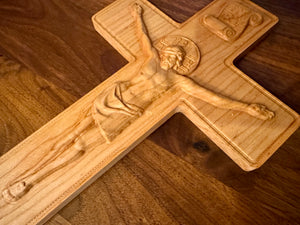 Ad Crucem Milled Wall Crucifix