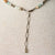 Jennifer’s Amazonite, Czech Glass, and Verdigris Cross Necklace