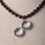 Jennifer’s Berry Pearl and Ruby Baptism Shell Locket Necklace