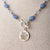 Jennifer’s Blue Glass and Crystal Baptism Necklace