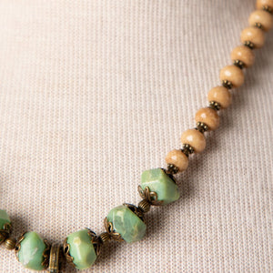 Jennifer’s Chrysoprase and Jade Trinity Necklace