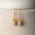 Jennifer’s Fossil Coral and Citrine Shell Baptism Locket Necklace and Earring Set