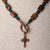 Jennifer’s Impression Jasper, Jade, and Copper Cross Necklace