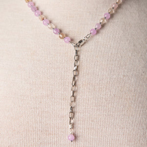 Jennifer’s Lavender Quartz Luther’s Rose Necklace and Earring Set