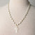 Jennifer’s Mother of Pearl Carved Cross Rosary Chain Necklace