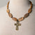 Jennifer’s Picture Jasper Bronze Cross Necklace and Earring Set