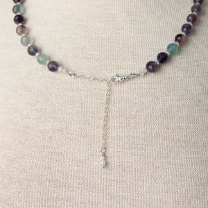 Jennifer’s Rainbow Fluorite Baptism Necklace