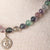 Jennifer’s Rainbow Fluorite Sterling Silver Luther’s Rose Necklace