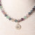 Jennifer’s Rainbow Fluorite Sterling Silver Luther’s Rose Necklace