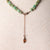 Jennifer’s Turquoise, Smoky Quartz, and Czech Glass Copper Cross Necklace and Earring Set