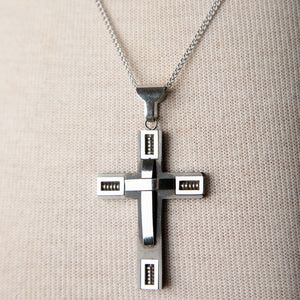 Jennifer’s Unisex Stainless Cross Necklace