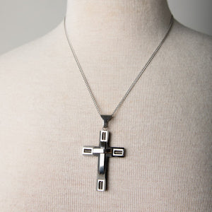 Jennifer’s Unisex Stainless Cross Necklace