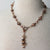 Jennifer’s Chocolate Moonstone  and Copper Butterfly Necklace