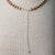 Jennifer’s Golden Knotted Pearl Luther’s Rose Necklace