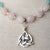 Jennifer’s Rose Quartz and Aquamarine Trinity Necklace