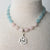 Jennifer’s Rose Quartz and Aquamarine Trinity Necklace