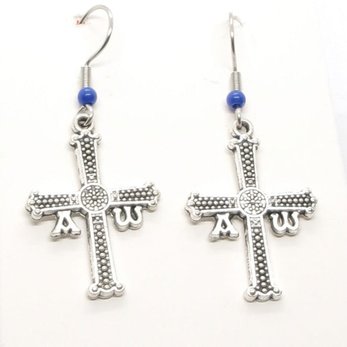 Kelly's Alpha/Omega Cross Earrings