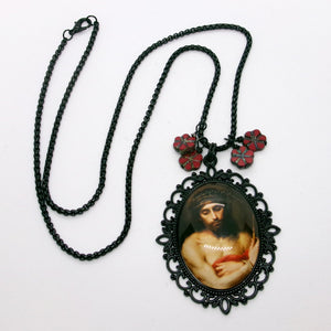 Kelly's Black Ecce Homo Necklace