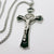 Kelly's Black Enameled Flared St. Benedict Crucifix