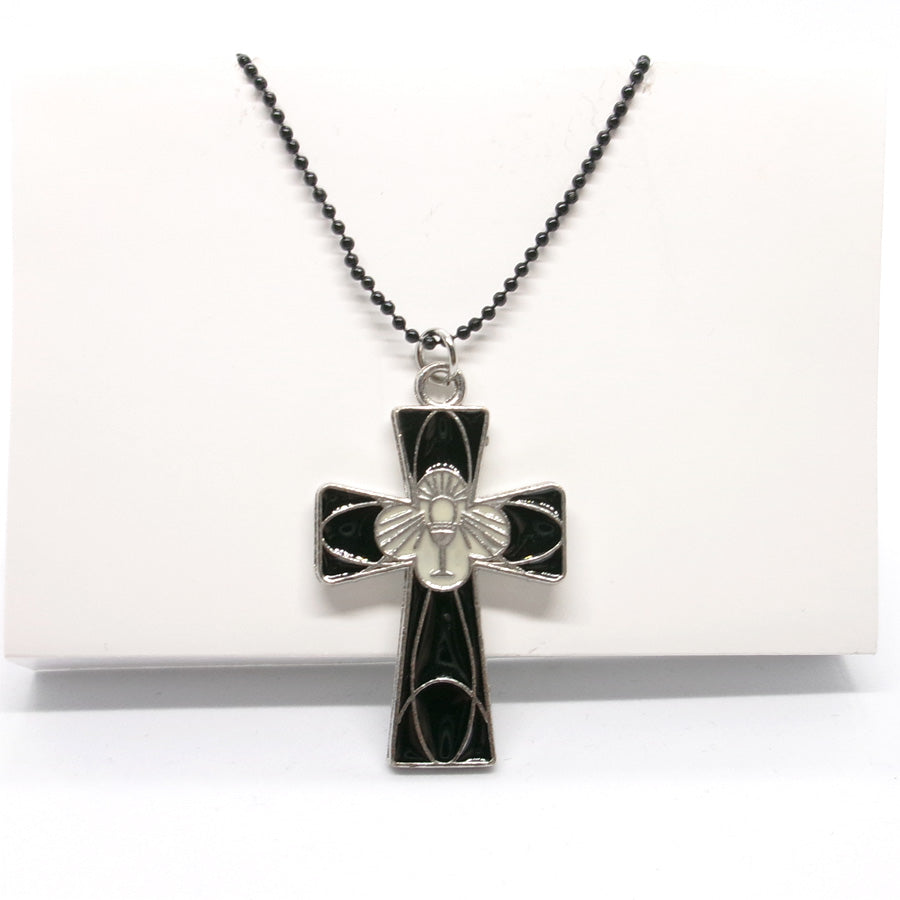 Kelly's Black Enamel Lord's Supper Cross