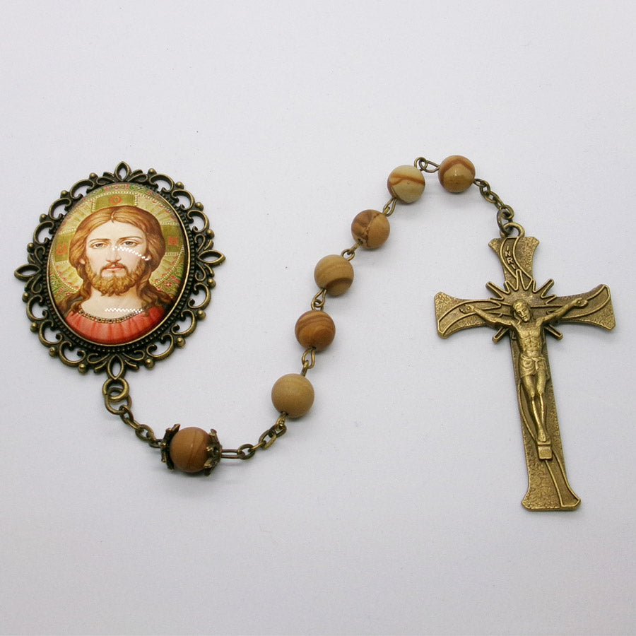 Kelly's Bronze Jesus Icon Chaplet