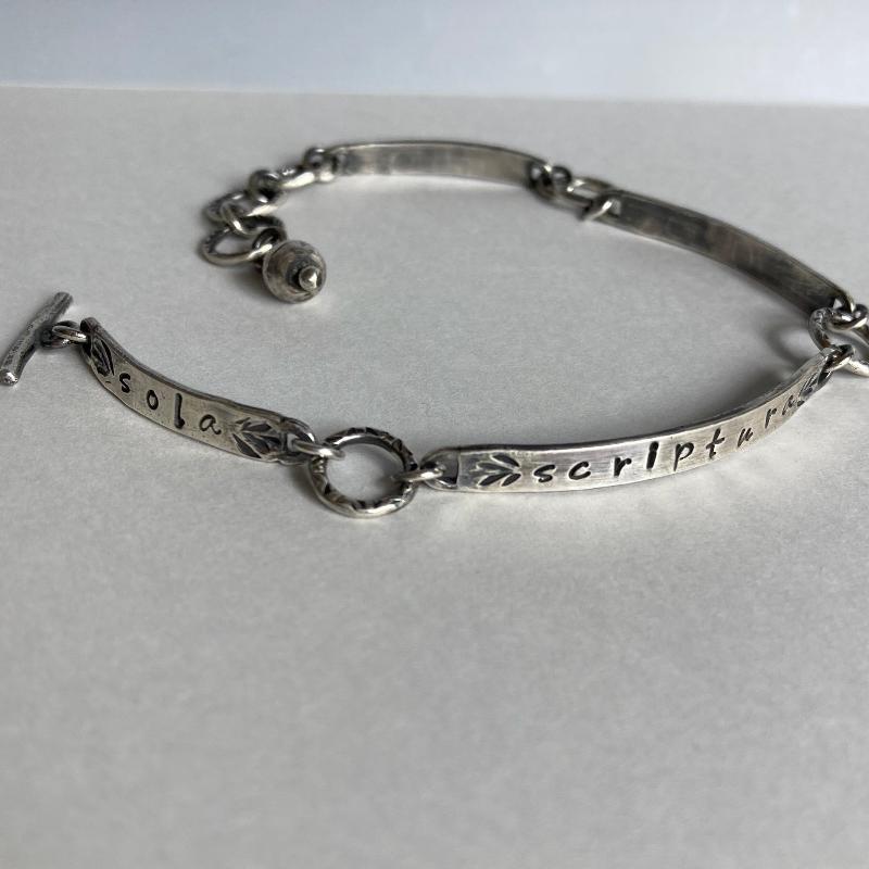 Kathy's Handcrafted Linked Reformation Solas Bracelet