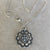 Kathy’s Handcrafted Silver Luther Rose Necklace with Fluted Border