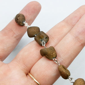 Kelly's Druse Crystal Pebble Chaplet