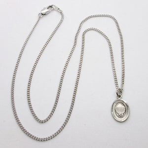 Kelly's Pewter Baptism Charm Necklace