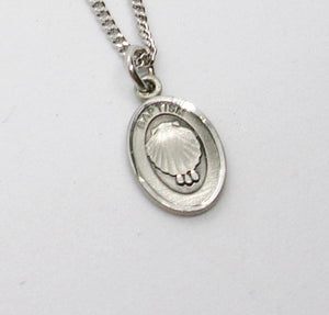 Kelly's Pewter Baptism Charm Necklace