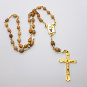 Kelly's Scroll Olive Wood Communion Prayer Beads