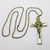 Kelly's White Enameled Bronze St. Benedict Crucifix