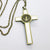 Kelly's White Enameled Bronze St. Benedict Crucifix