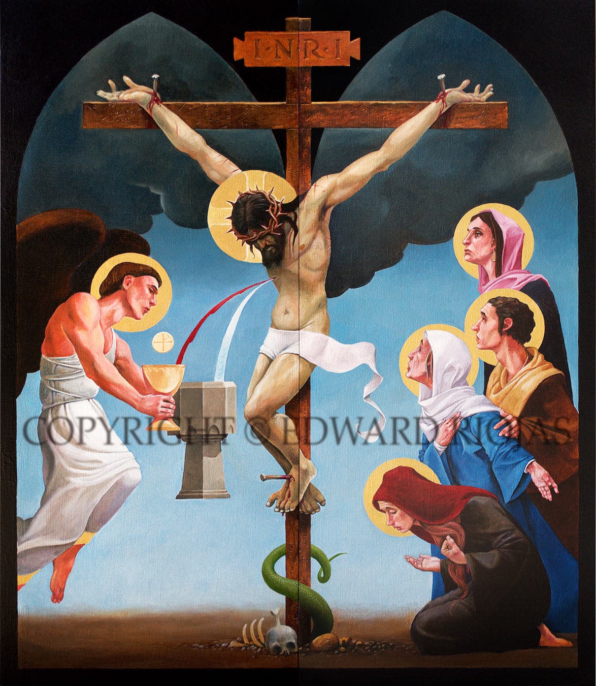 Edward Riojas' Zion Altarpiece: Crucifixion